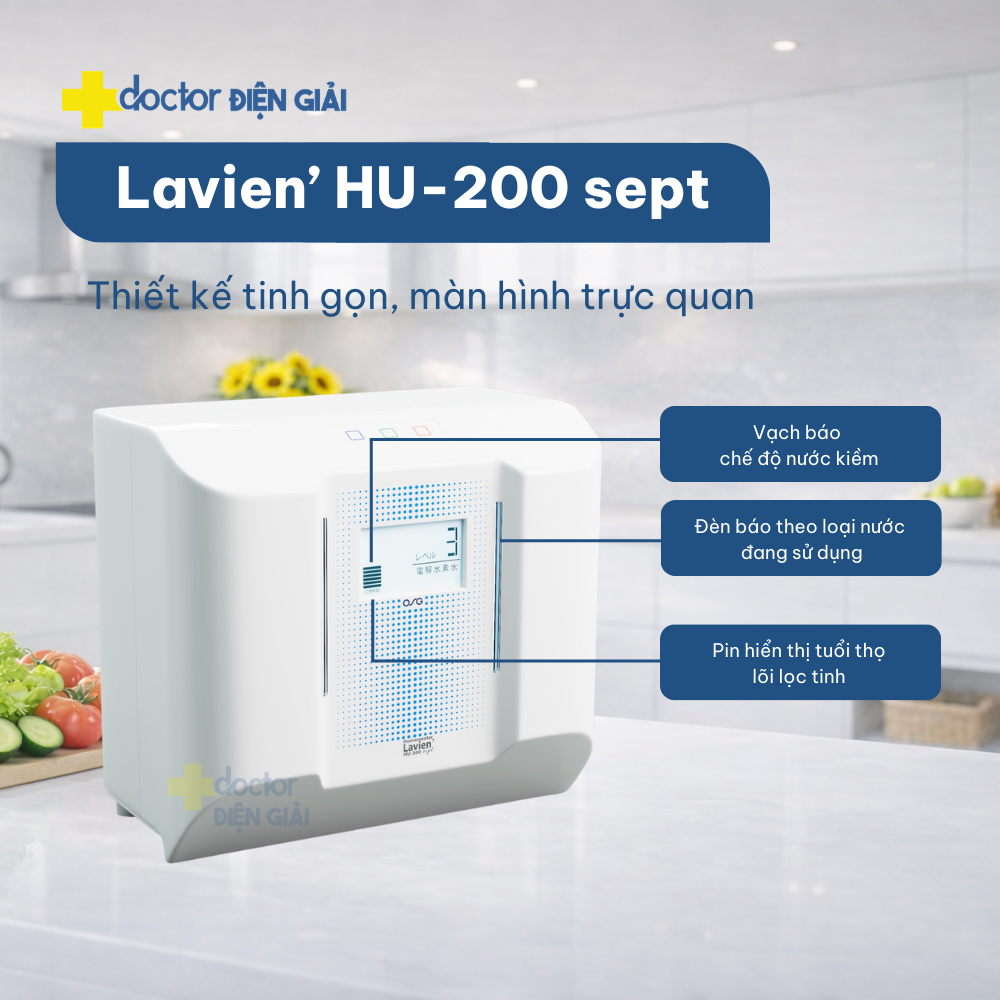 Máy lọc nước ion kiềm OSG NDX-501LMHU-200 từ Nhật Bản