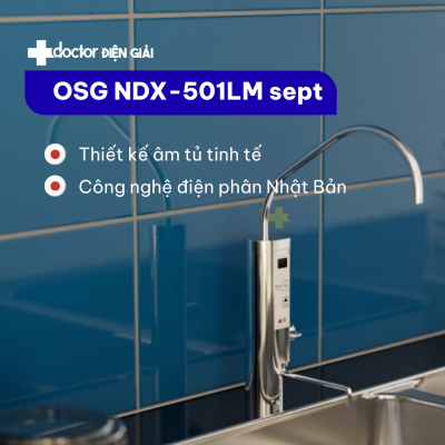 Máy lọc nước ion kiềm Nhật Bản OSG Alka Rich NDX-501LM sept